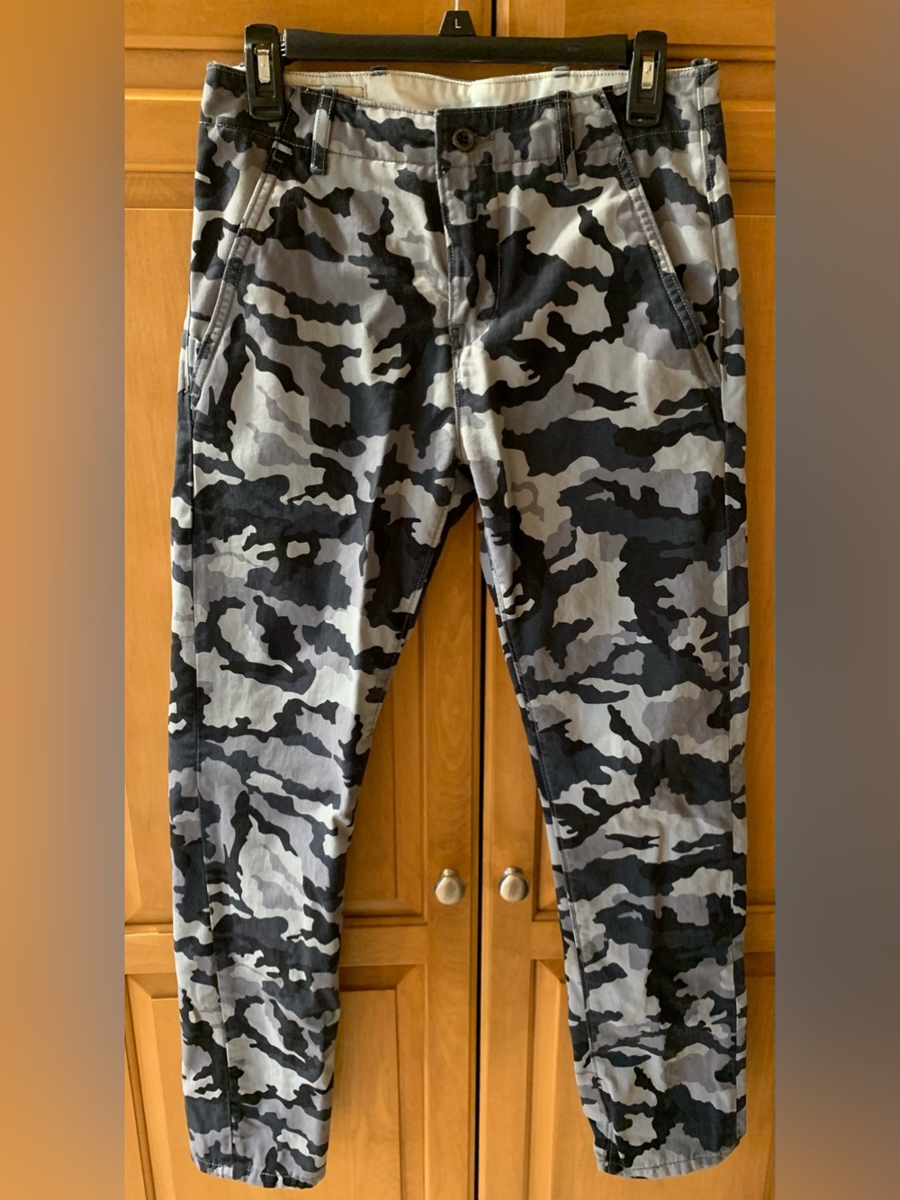 Levi's Men’s Black & Gray Camo Chinos Cargo Pants 28x32